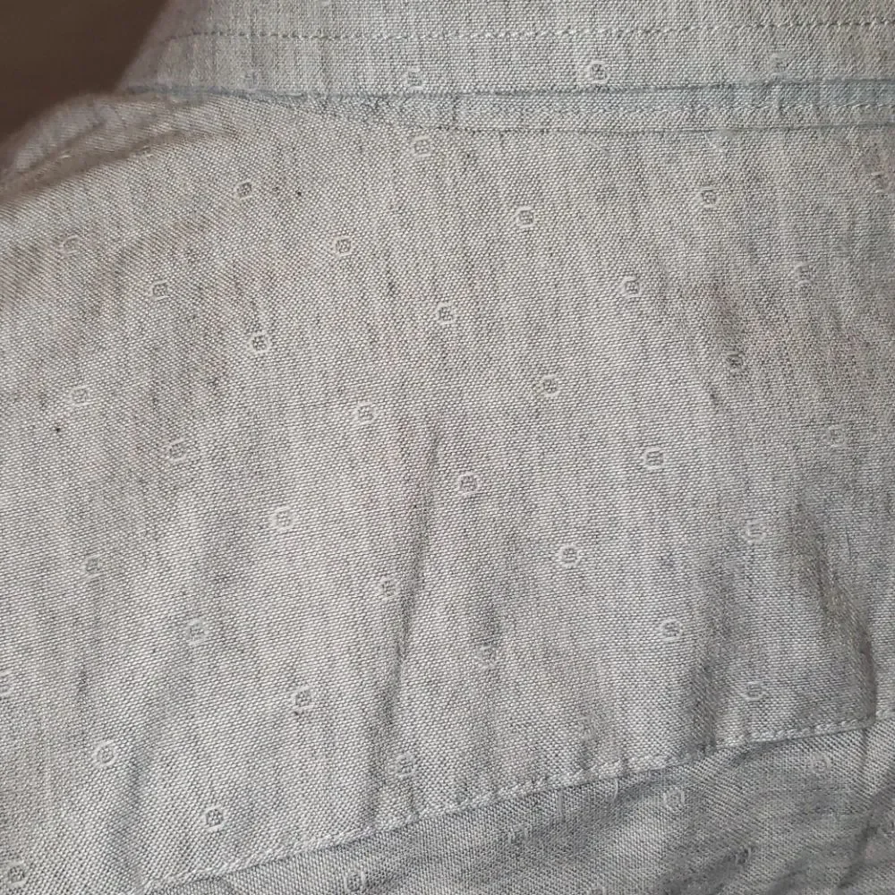 BANANA REPUBLIC Grey/Blue Button Down‎ Size L